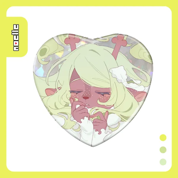 DELTARUNE Noelle Heart Badge