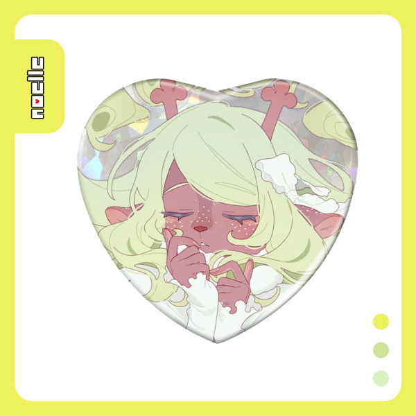 DELTARUNE Noelle Heart Badge