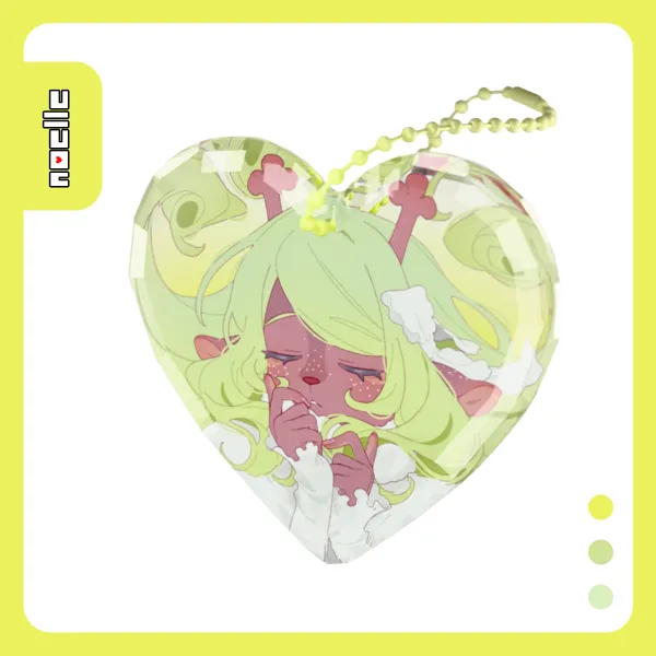 DELTARUNE Noelle Gemstone Keychain