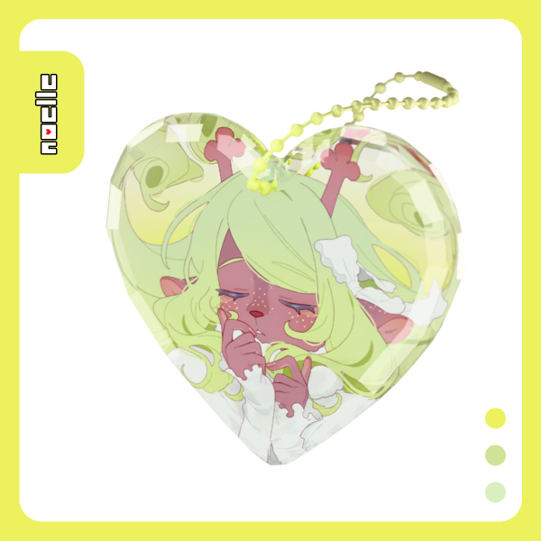 DELTARUNE Noelle Gemstone Keychain