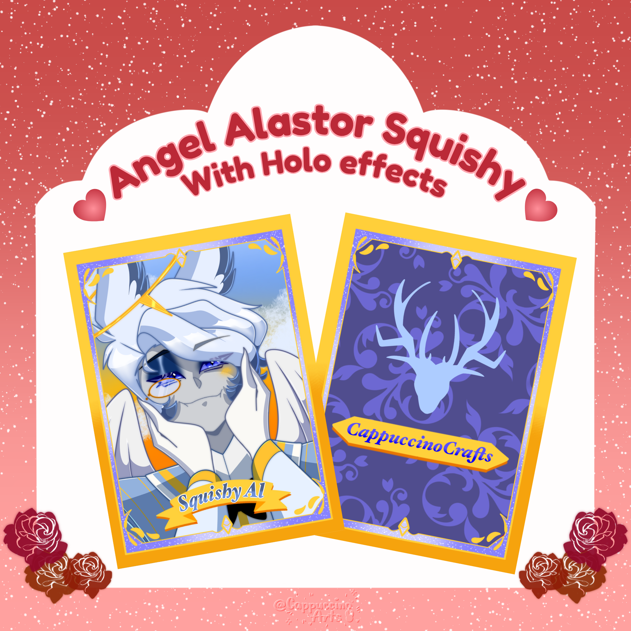 Angel Alastor squishy || Fan Card || Hellaverse Fan Card Series