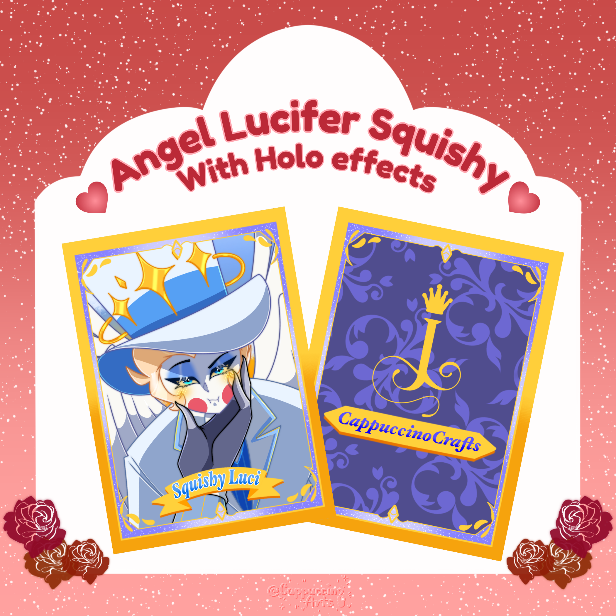 Angel Lucifer squishy || Fan Card || Hellaverse Fan Card Series