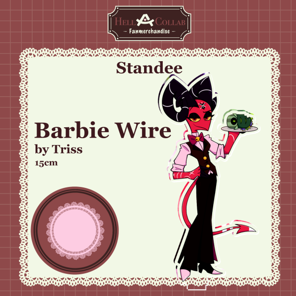 Barbie 15cm Standee || Maid Cafe Hell-a-Collab