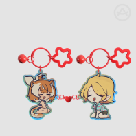 Pareja Veraniega Magnetic Keychains