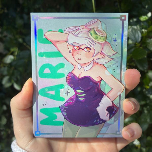 Marie - Squid Sisters Rainbow Holographic Photocard