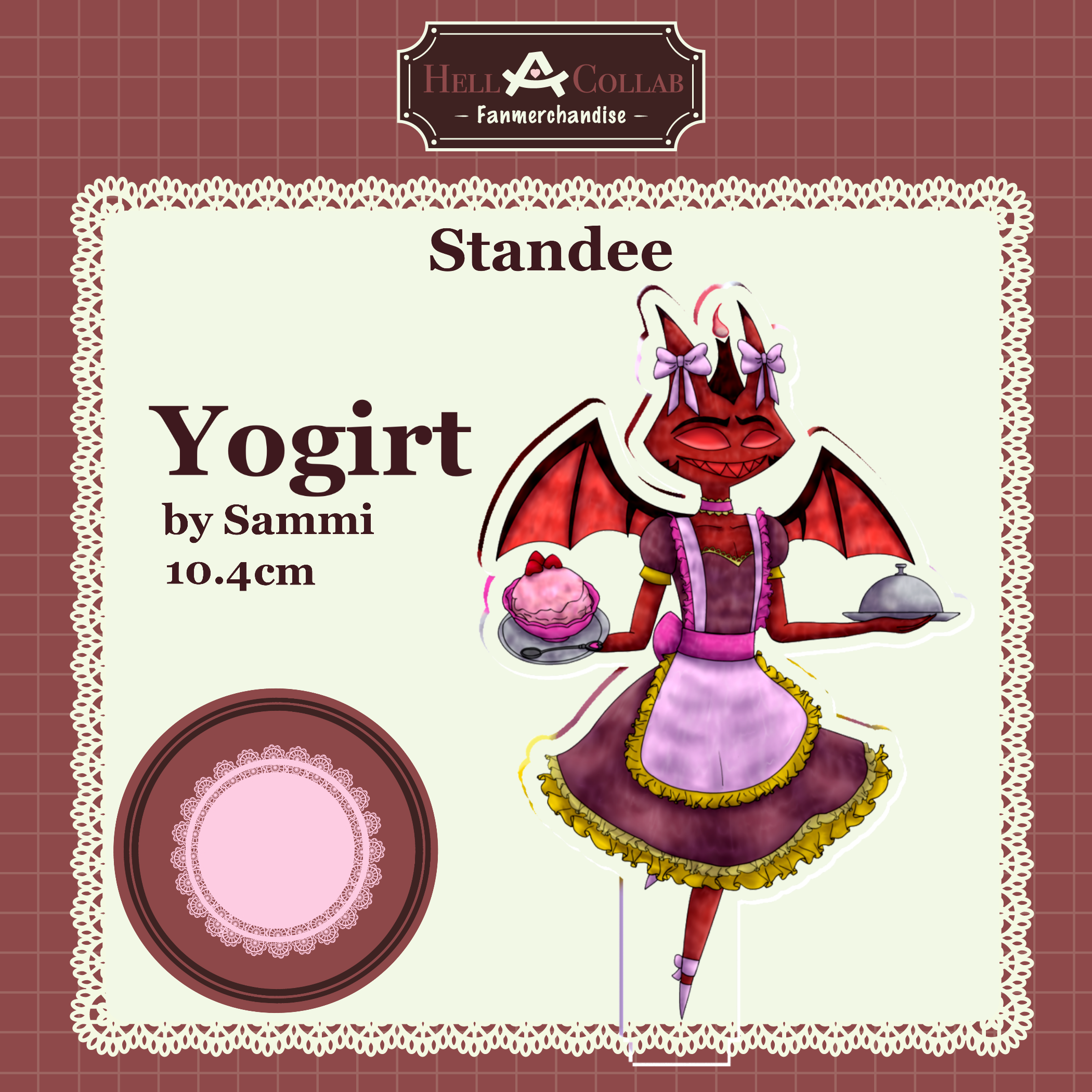 Yogirt Standee Maid Cafe Hellacollab