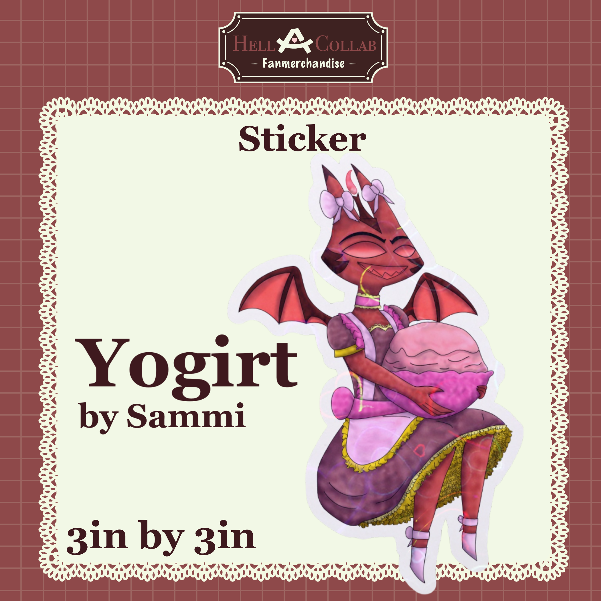 Yogirt Sticker Maid Cafe Hellacollab
