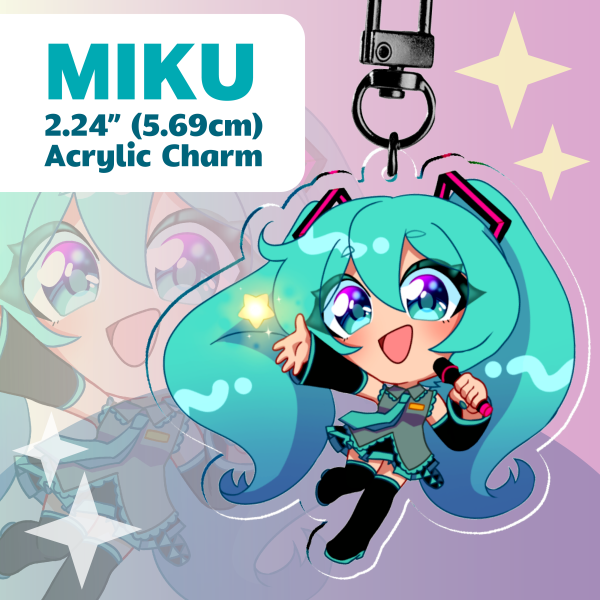 Hatsune Miku 【VOCALOID】| Acrylic Charm