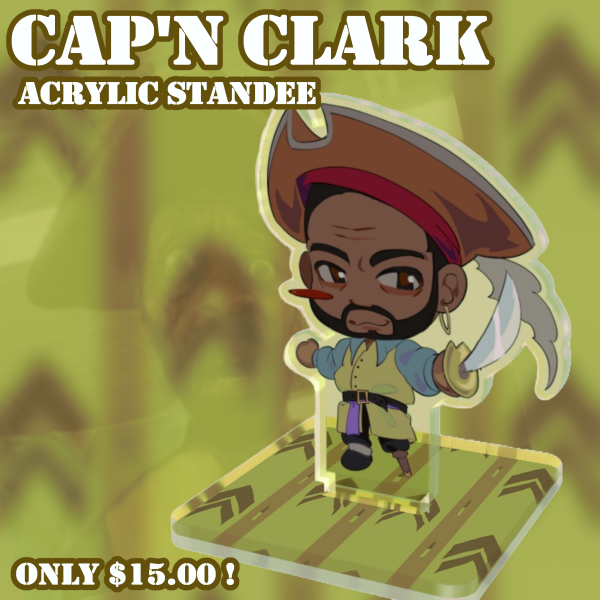[BACKROOMS] Cap'n Clark Acrylic Standee