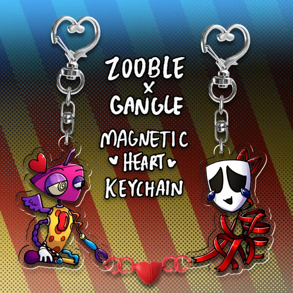 Zooble x Gangle Acrylic Magnet Keychains