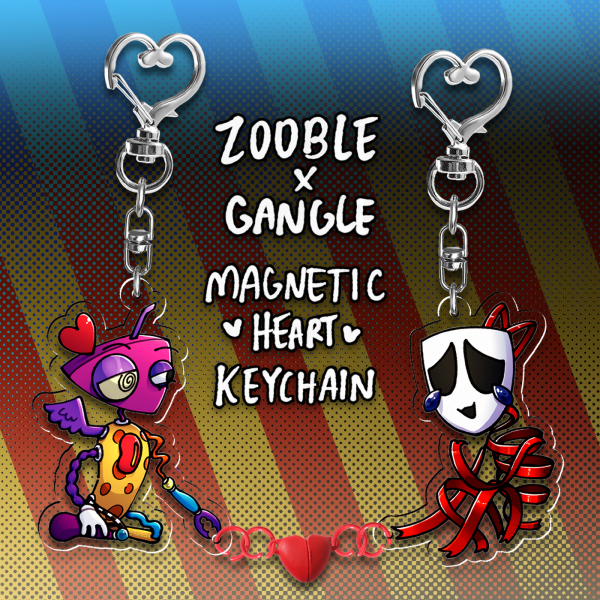 Zooble x Gangle Acrylic Magnet Keychains