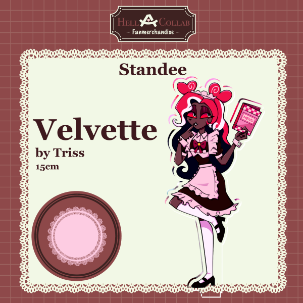 Velvette 15cm Standee || Maid Cafe Hell-a-Collab