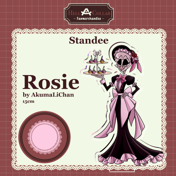 Rosie Standee Maid Cafe Hell-A-Collab
