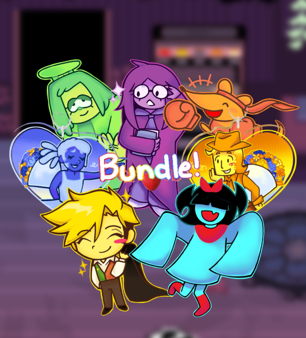 ( DELTARUNE CH. 5 ) Flowers Keychain Bundle