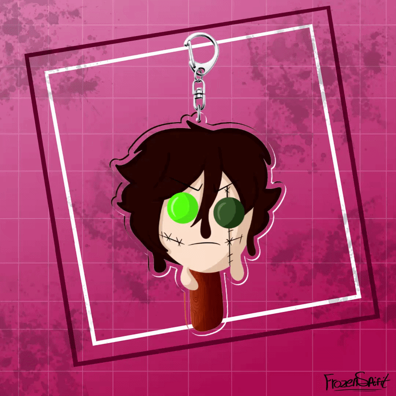 | CREEPYPASTA | Homicidal Liu Character Popsicle Keychain