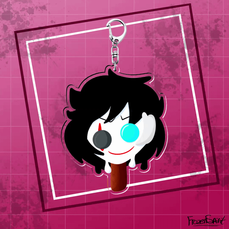 | CREEPYPASTA | Jeff The Killer Character Popsicle Keychain