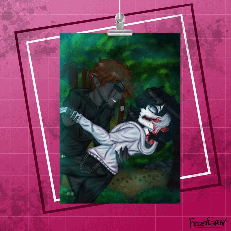 | CREEPYPASTA | Eyeless Jack X Jeff The Killer Print