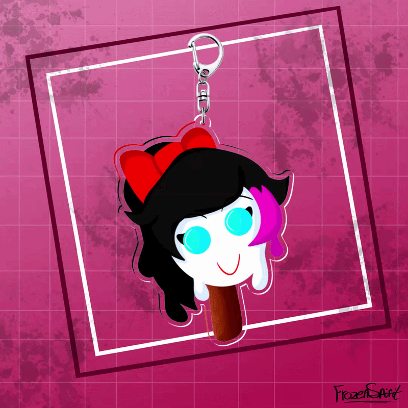 | CREEPYPASTA | Nina The Killer Character Popsicle Keychain