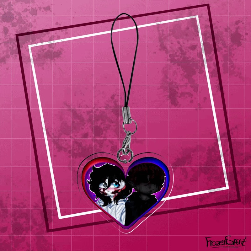 | CREEPYPASTA | Eyeless Jack X Jeff The Killer Phone Charm