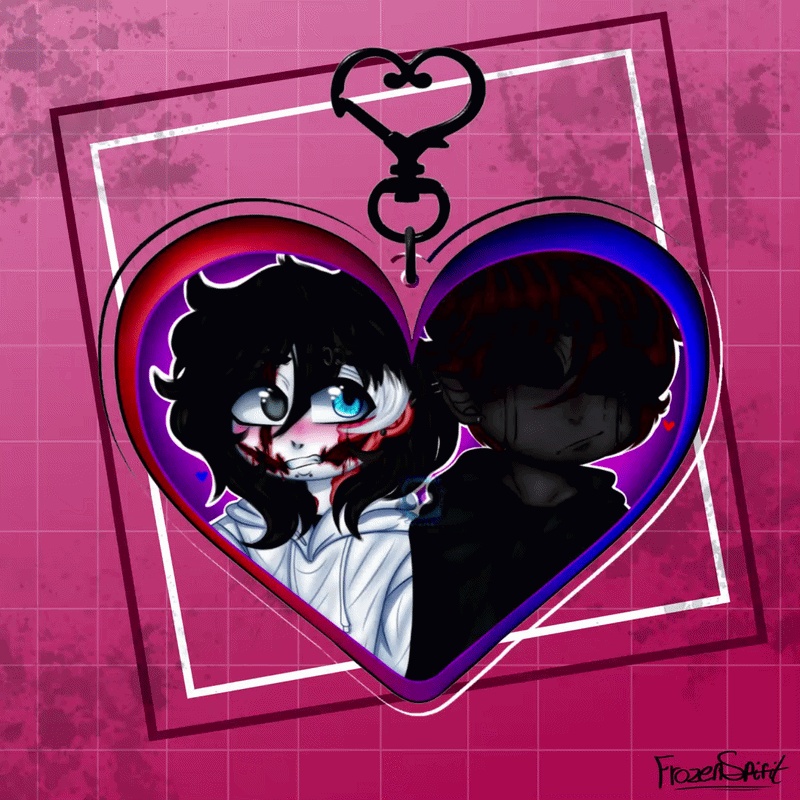 | CREEPYPASTA | Eyeless Jack X Jeff The Killer Keychain