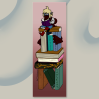 Stack of Books Bookmark