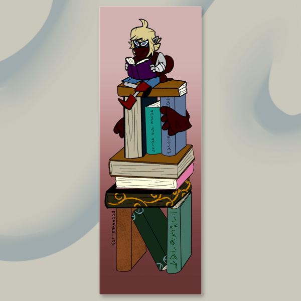 Stack of Books Bookmark