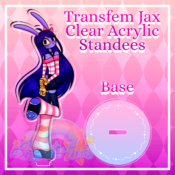 Transfem Jax Clear Acrylic Standees