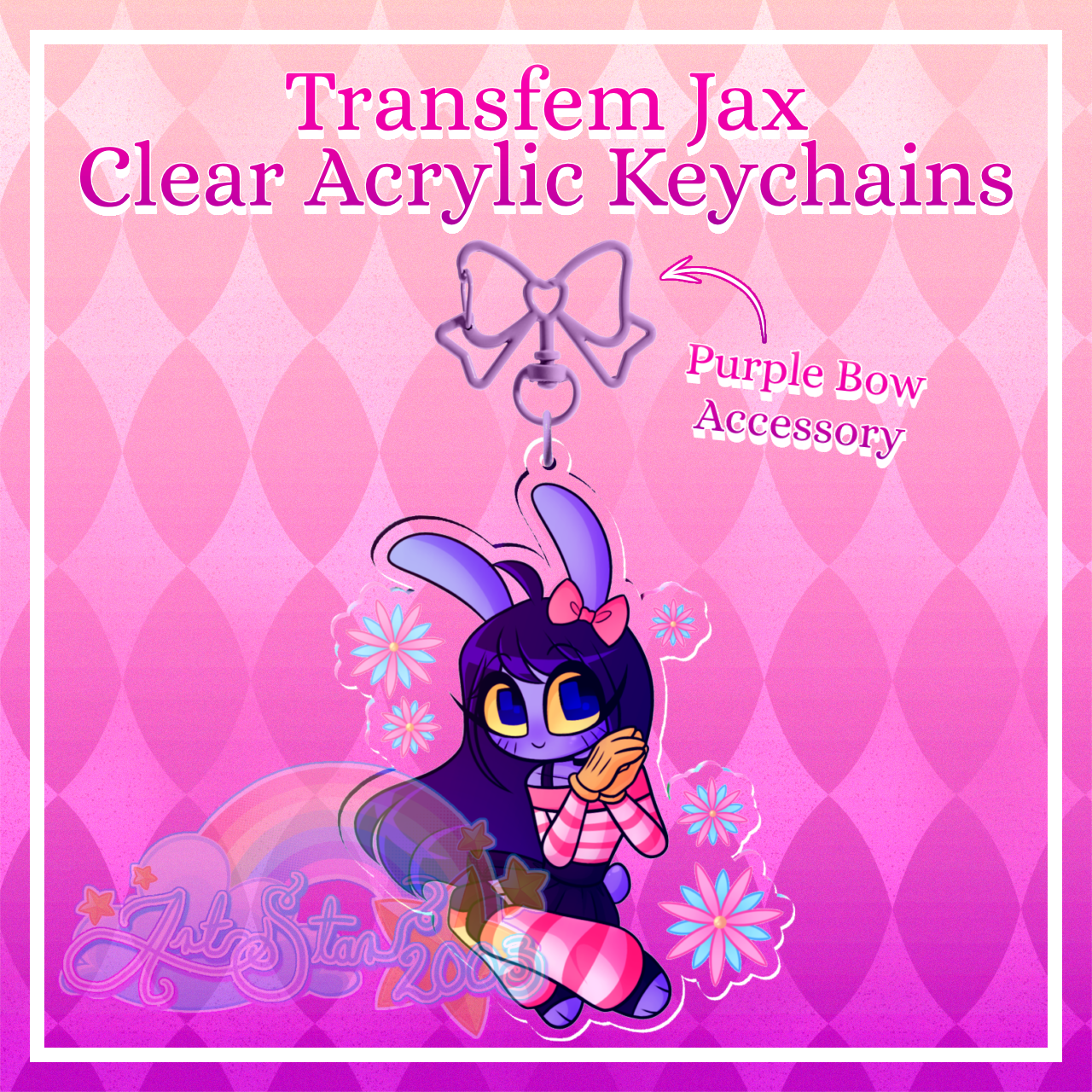 Transfem Jax | Clear Acrylic Keychains