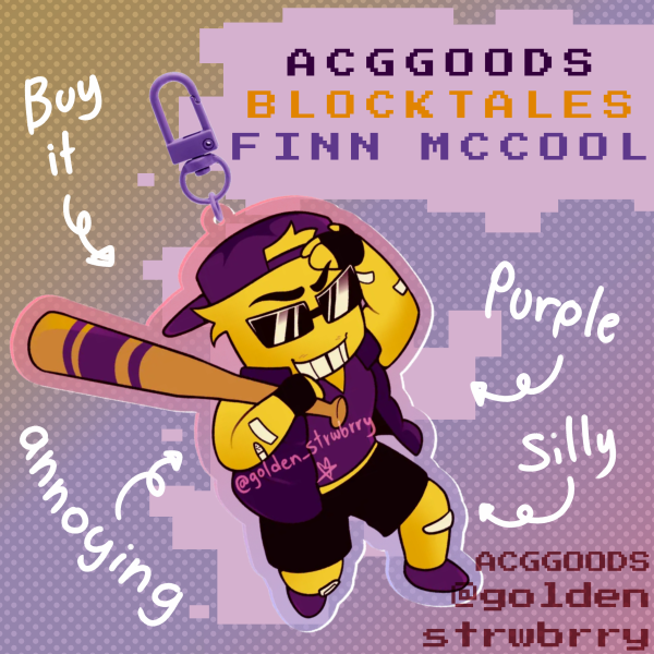 Finn McCool Blocktales Clear Acrylic Keychains