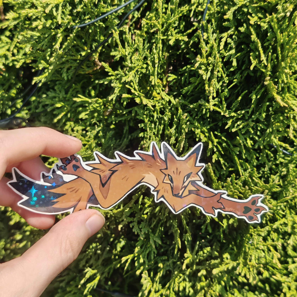 PHM 'the quick brown fox' || Holo Star Sticker