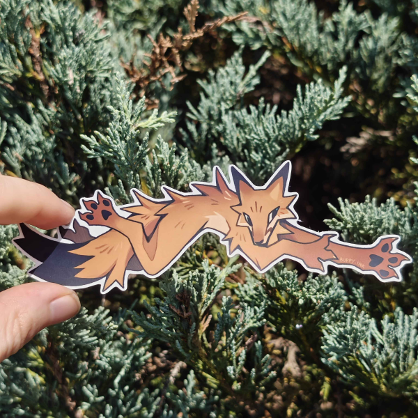 PHM 'the quick brown fox' || Matte Sticker