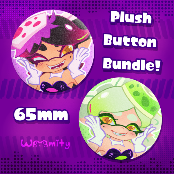 Squid Sisters Plush Badge Bundle!