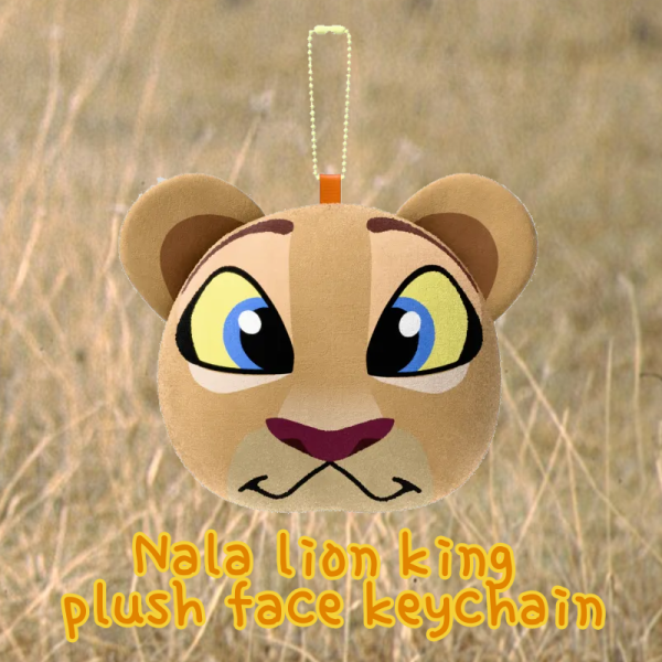 Nala lion king plush face keychain