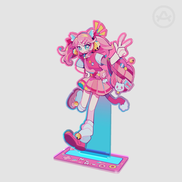 School girl Mew Mew acrylic standee - Deltarune