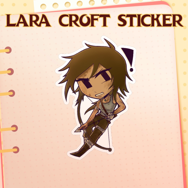 Lara Croft sticker - Tomb Raider 2013