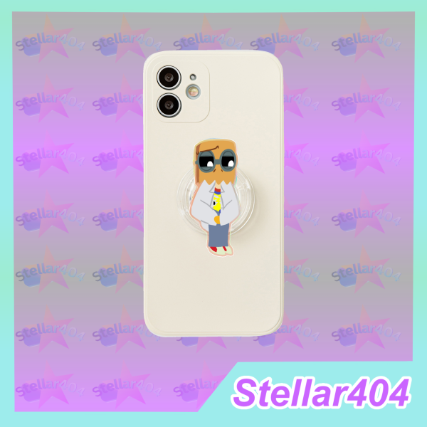 Villainous Dr. Flug Rainbow Acrylic Removable Phone Grip