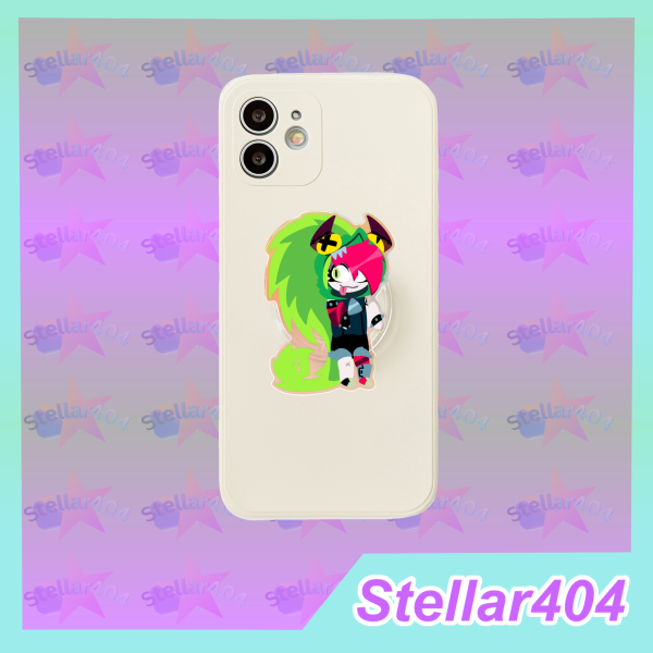 Villainous Demencia Rainbow Acrylic Removable Phone Grip