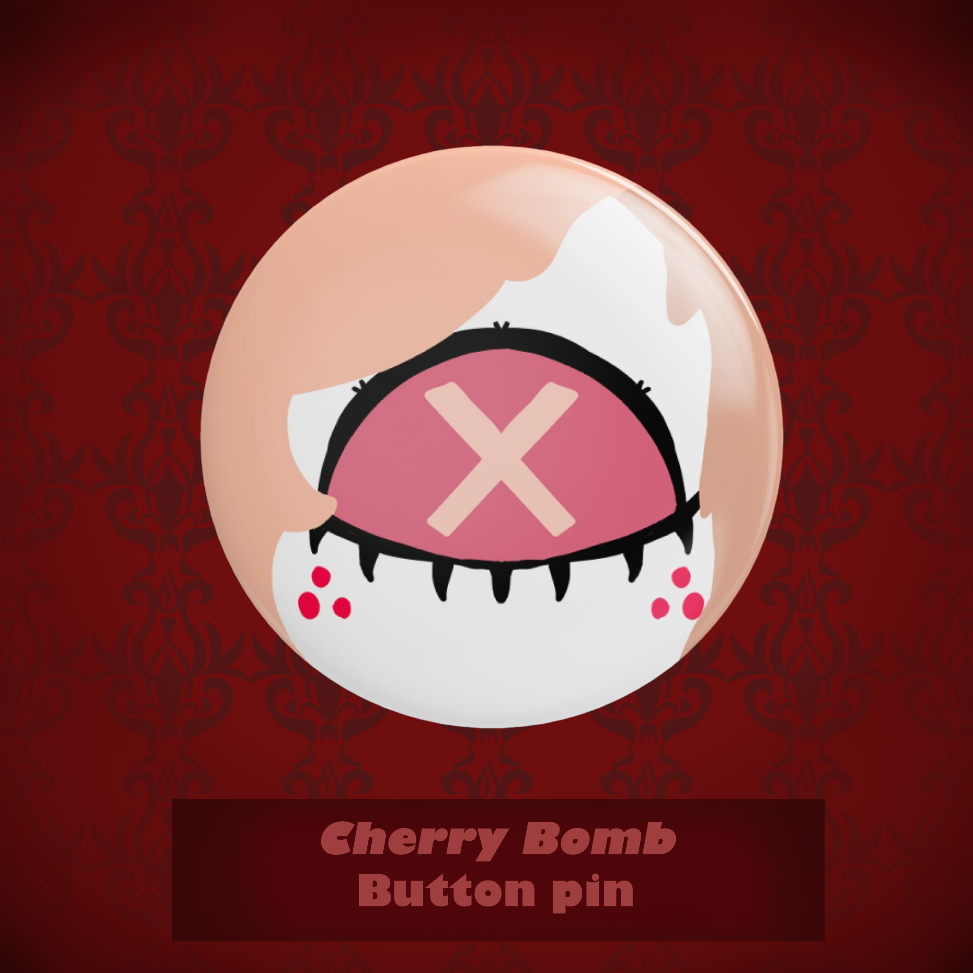 Cherry Bomb Button Pin