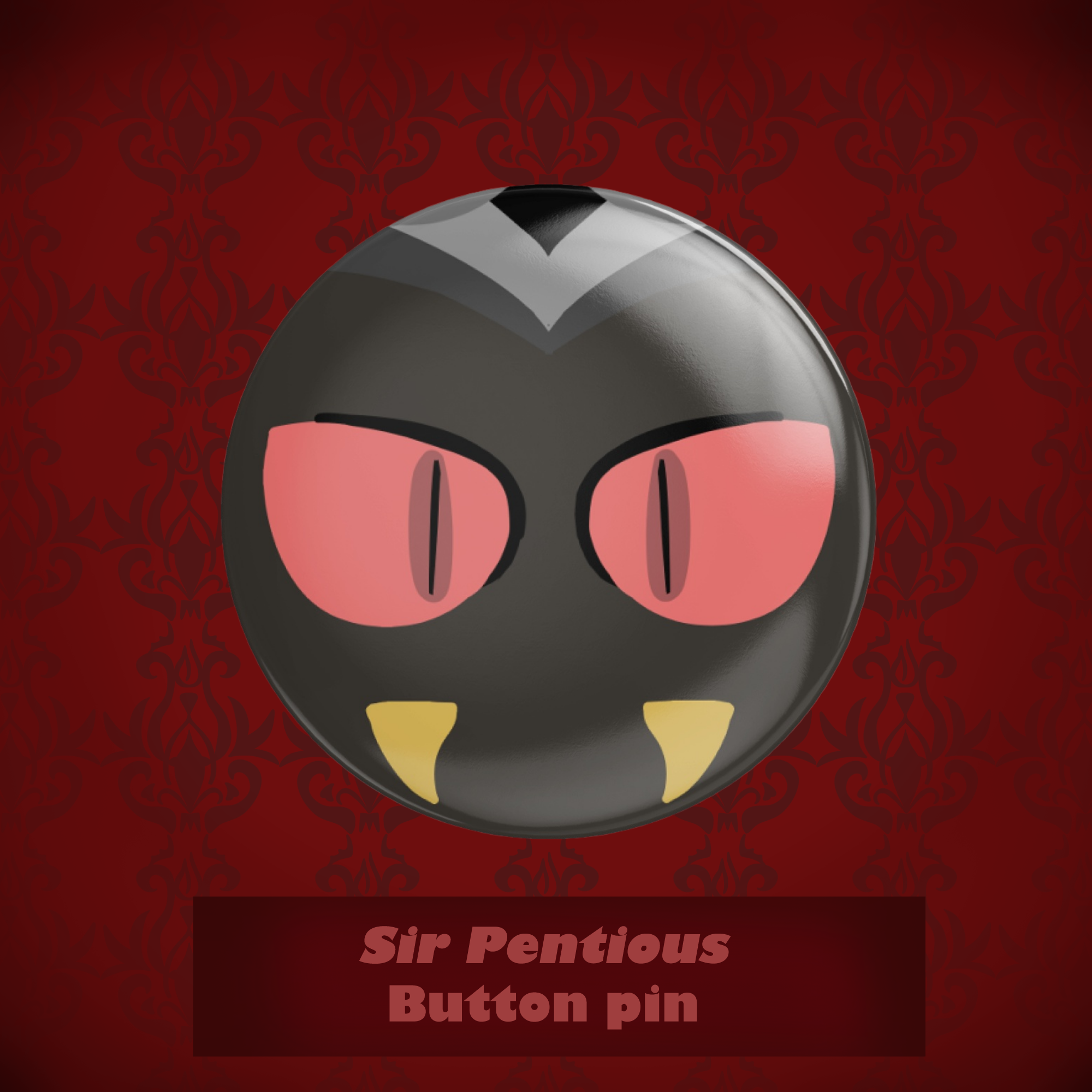 Sir Pentious Button Pin