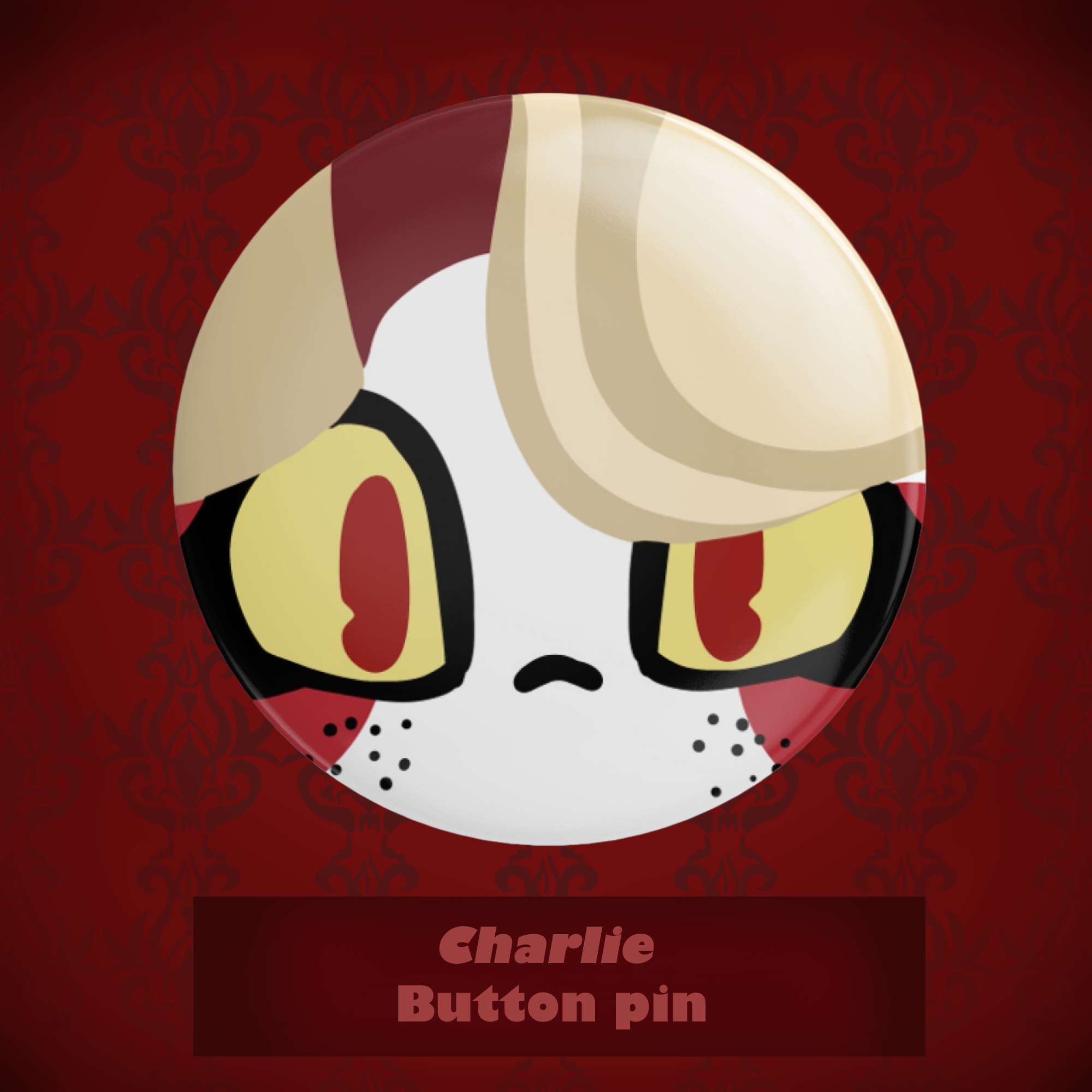 Charlie Button Pin