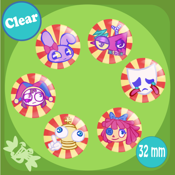 Pack de 6 Chapas TADC Chibi