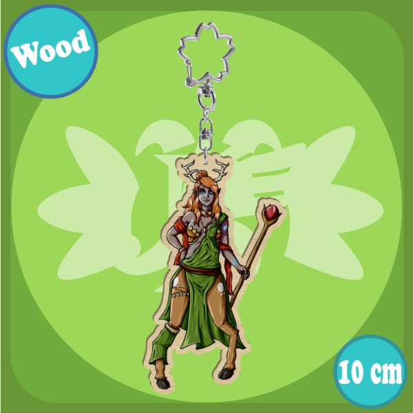 Brigith Ostara (Berunor Style) - Llavero / Keychain (Wood)