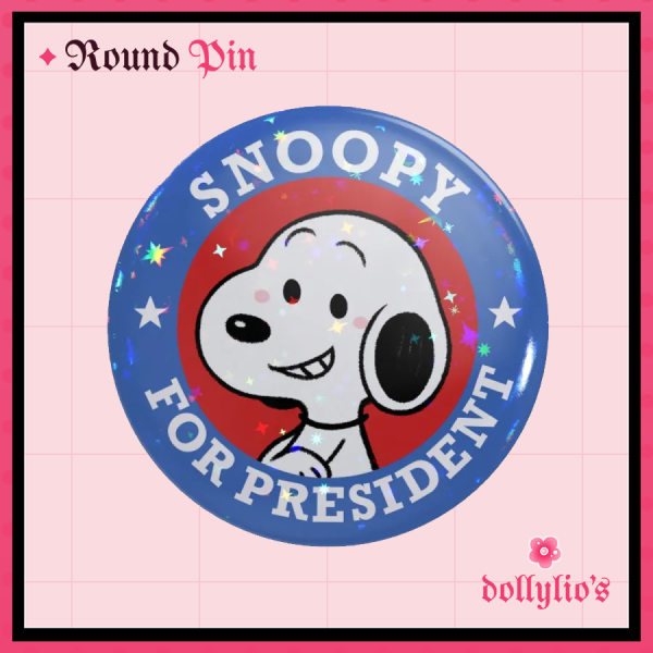 Snoopy for president┊Round Pin