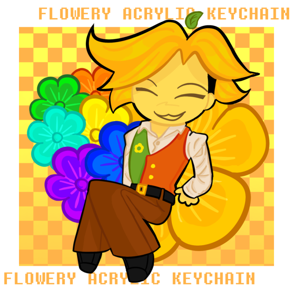 Flowery Deltarune | Acrylic Keychain