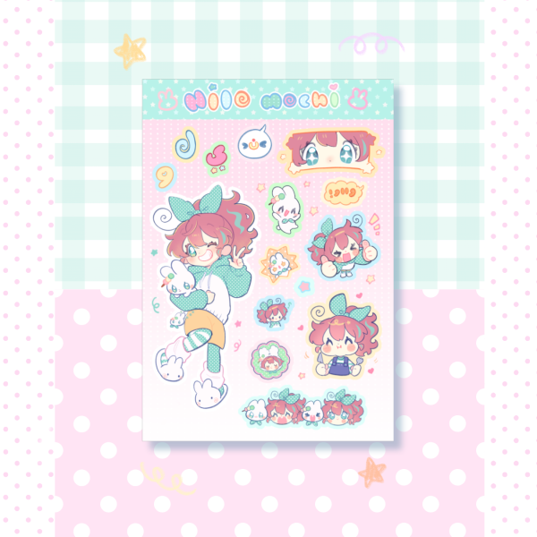 Coated Paper Stickers Sheet⋆˚꩜｡ּ