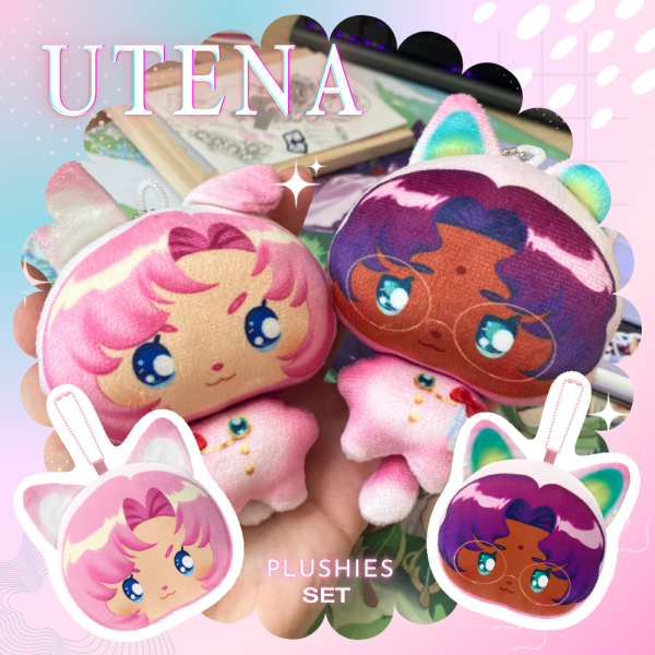 Utena & Anthy Mochi Plushies