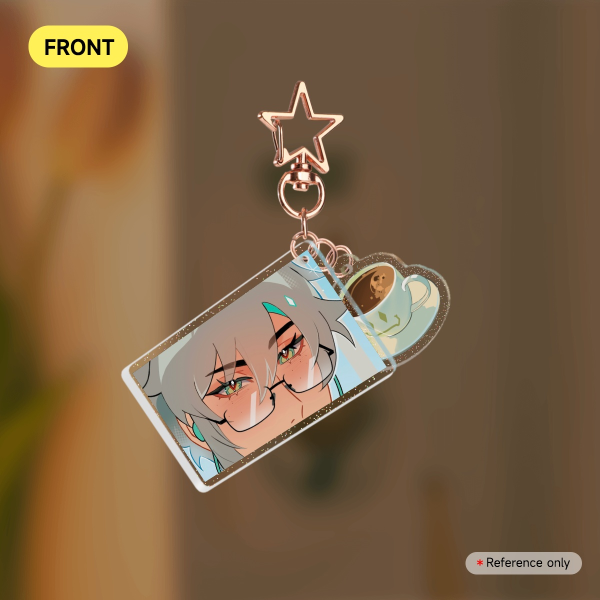 Haikaveh Coffee shop scene keychain ☕️ - Alhaitham