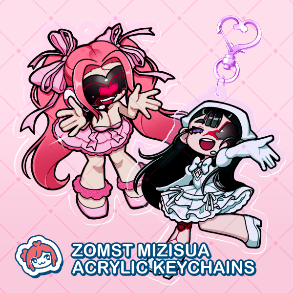 [ ZOMST ] Zombie MiziSua Keychain Set