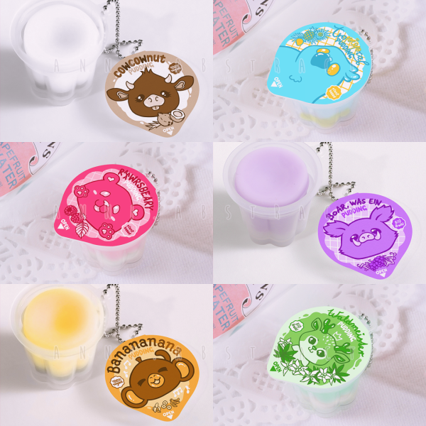 Animal Pudding Charms