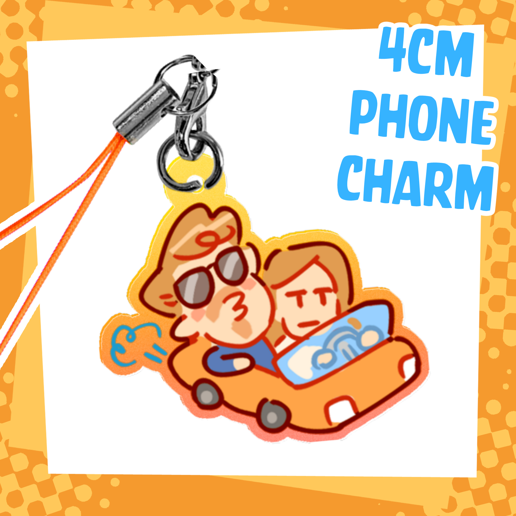 March and Holly Phone Charm